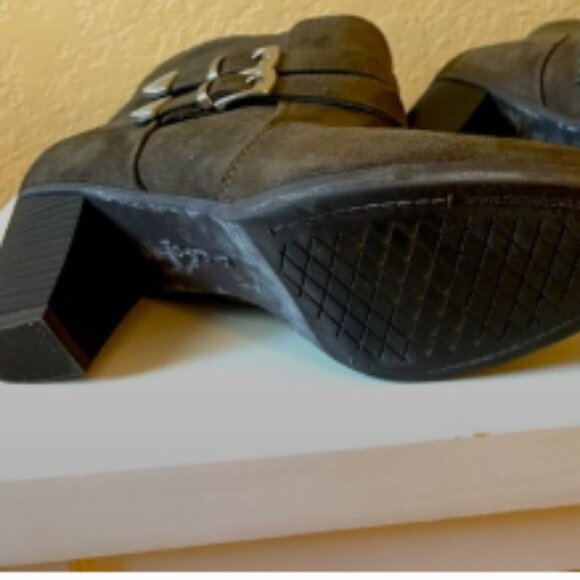 Rialto Olive Double-Buckle Ankle Boots - Picture 7 of 7